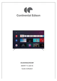 CONTINENTAL EDISON CELED55SAUHD23B7 - Télévision