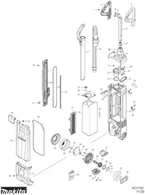 Notice MAKITA XCV19PG Aspirateur sans fil