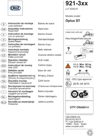 Notice Cruz OPLUS ST Porte-bagages