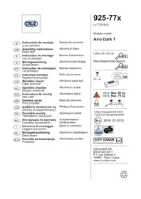 Notice Cruz AIRO DARK T Porte-bagages