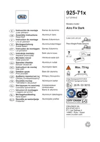 Notice Cruz AIRO FIX DARK Porte-bagages