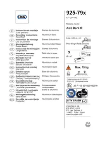 Notice Cruz AIRO DARK R Porte-bagages