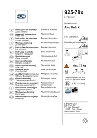 Notice Cruz AIRO DARK X Porte-bagages