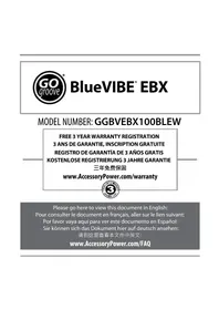 Notice GOgroove BLUEVIBE EBX Bouchon d'oreille