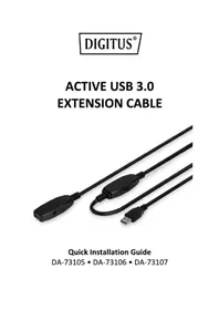 Notice Digitus DA73106 Câble pour ordinateur et périphérique