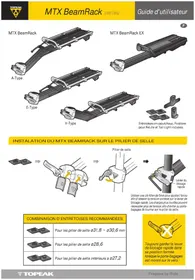 Notice Topeak MTX BEAMRACK E TYPE Accessoire de vélo