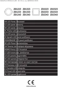 Notice Emos ZD1333 Éclairage LED encastrable