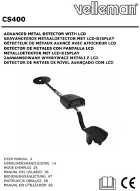 Notice VELLEMAN CS400 Detektor