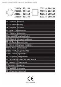 Notice Emos ZD2145 Éclairage LED encastrable