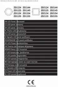 Notice Emos ZD1125 Éclairage LED encastrable