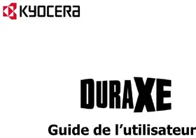 Notice KYOCERA DURAXE Téléphone mobile