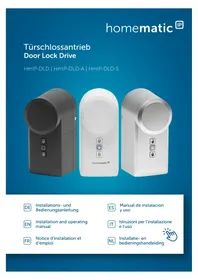 Notice Homematic IP HMIPDLD Serrure