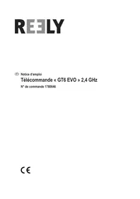 Notice Reely GT6 EVO Télécommande