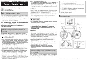 Notice SHIMANO WHRS81C35TLR Pneus