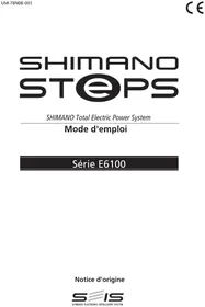 Notice SHIMANO DUE6100 Vélo électrique