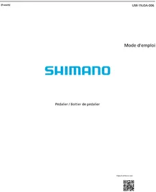 Notice SHIMANO BBR9100 Pièce de vélo