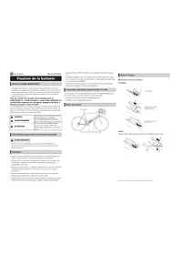 Notice SHIMANO BMDN100I Batterie