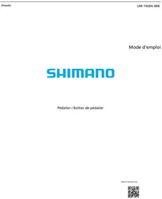 Notice SHIMANO FCTY301 Pièce de vélo