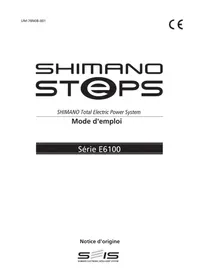 Notice SHIMANO DUE6100CRG Vélo électrique
