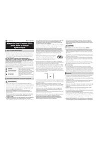 Notice SHIMANO STR8070R Manette de commande hydraulique