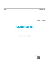 Notice SHIMANO FCMT100 Pièce de vélo