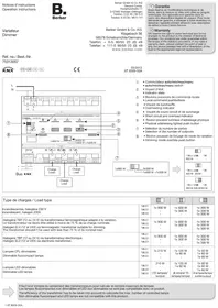 Notice BERKER 75313007 Gradateur