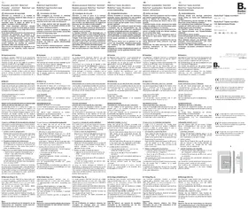 Notice BERKER 177149 Interrupteur automatique