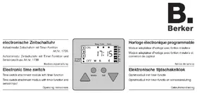 Notice BERKER 173609 Programmateur électronique