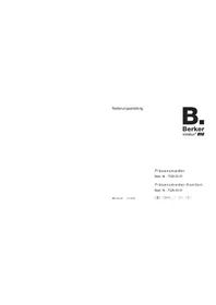 Notice BERKER 75262001 Détecteur de mouvements