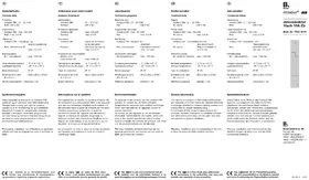 Notice BERKER 75331001 Détecteur de fumée