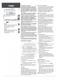 Notice HAGER TYM620D Domotica