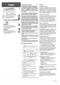 Notice HAGER TYA663AN Variateur d'éclairage