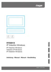 Notice HAGER RTS001X Interphone vidéo