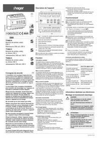 Notice HAGER TYA628A Module électronique