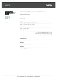 Notice HAGER REK302X Interphone vidéo
