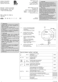 Notice BERKER 75341101 Commutateur