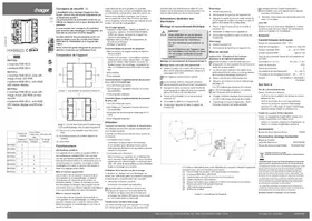 Notice HAGER WHT40604Q Interrupteur électrique