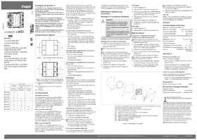 Notice HAGER WHTT41209C Téléviseur