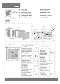 Notice HAGER WYE057 Interrupteur électrique