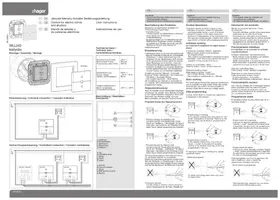 Notice HAGER WUJ40 Interrupteur électrique