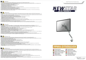 Notice Newstar FPMAD750 Support écran plat