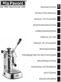 Notice LA PAVONI LPLSTL01EU Maquina de cafe
