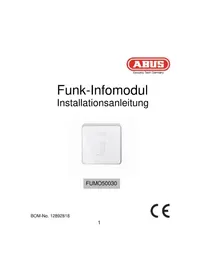Notice ABUS FUMO50030 Système d'alarme
