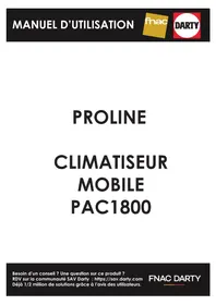 Notice PROLINE PAC1800 Ar condicionado