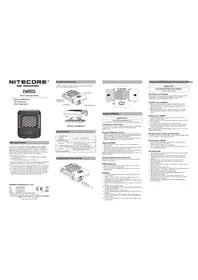 Notice Nitecore EMR05 Chargeur de piles