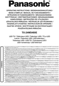 Notice PANASONIC TX24MS480E Τηλεόραση