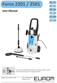 Notice Eurom FORCE 2201 IND Vysokotlaký čistič