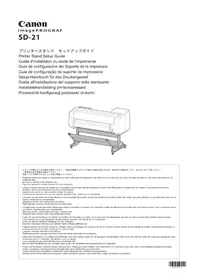 CANON imagePROGRAF SD21 - Support d'imprimante