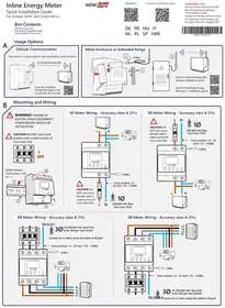 Notice SolarEdge MTR2403PC1DAMW Compteur d'énergie