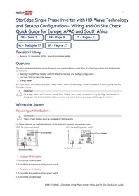 Notice SolarEdge SE3680HRWS00BNO4 Panneau solaire